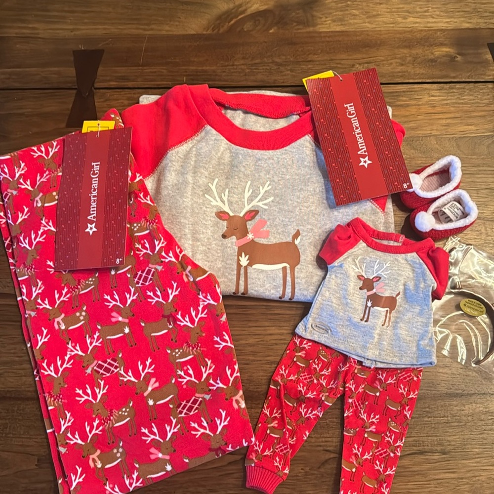 American Girl Christmas  matching pjs